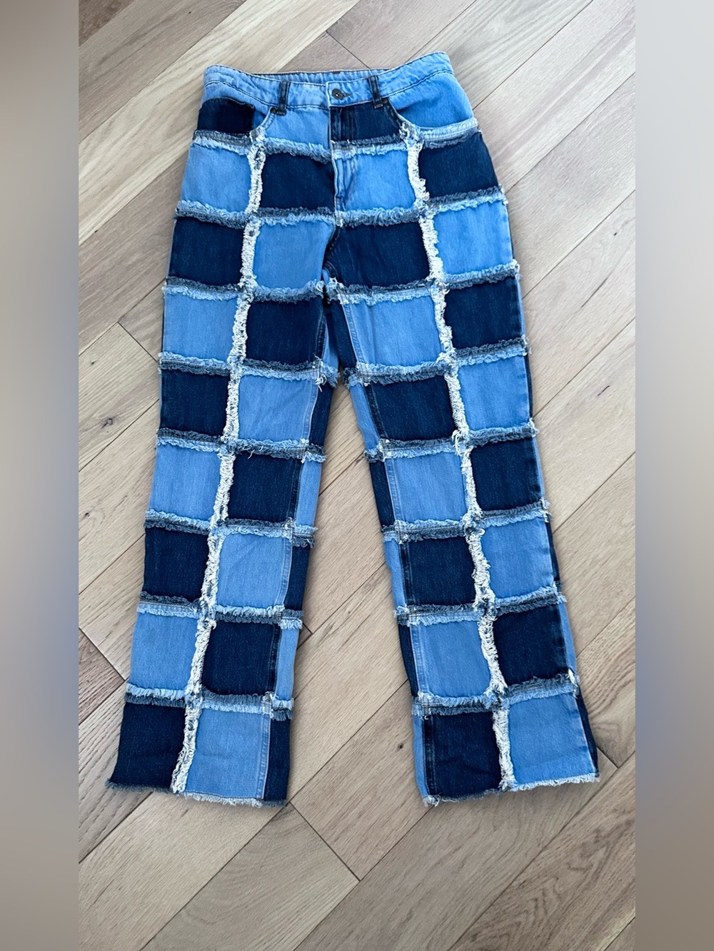 Patchwork Ragged jeans - Picture 3 of 16